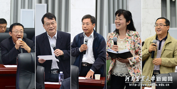 我校专家在汇报座谈会上发言 我校专家在汇报座谈会上发言