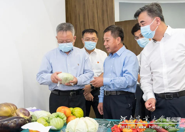 海南省委书记沈晓明现现场了解我校首批落地海南的87个优质品种