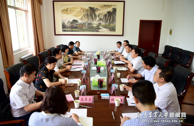 河北农业大学党委委员、纪委书记姚军科一行来校考察交流