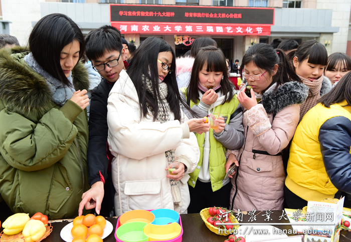 多彩的展品吸引大家竞相品尝