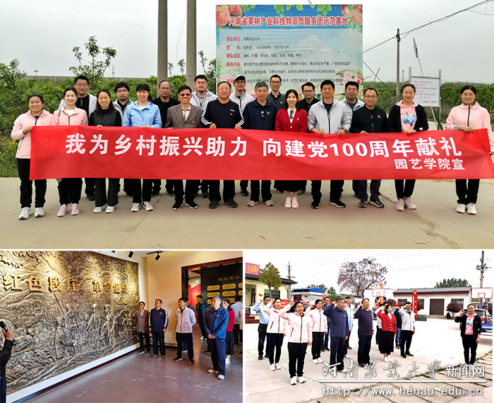 园艺学院教工党员在叶县开展党史学习教育 园艺学院教工党员在叶县开展党史学习教育