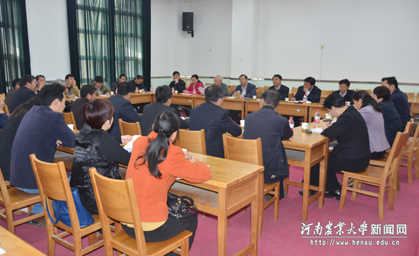 校党委书记程传兴到农学院调研指导工作 校党委书记程传兴到农学院调研指导工作